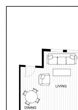 BLU Bellevue Apartments TH 3 Floor Plan BLU Bellevue Apartments TH 3 Floor Plan
